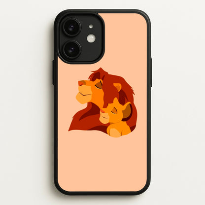 King Lion And Cub  - Disney Phone Case for iPhone 11