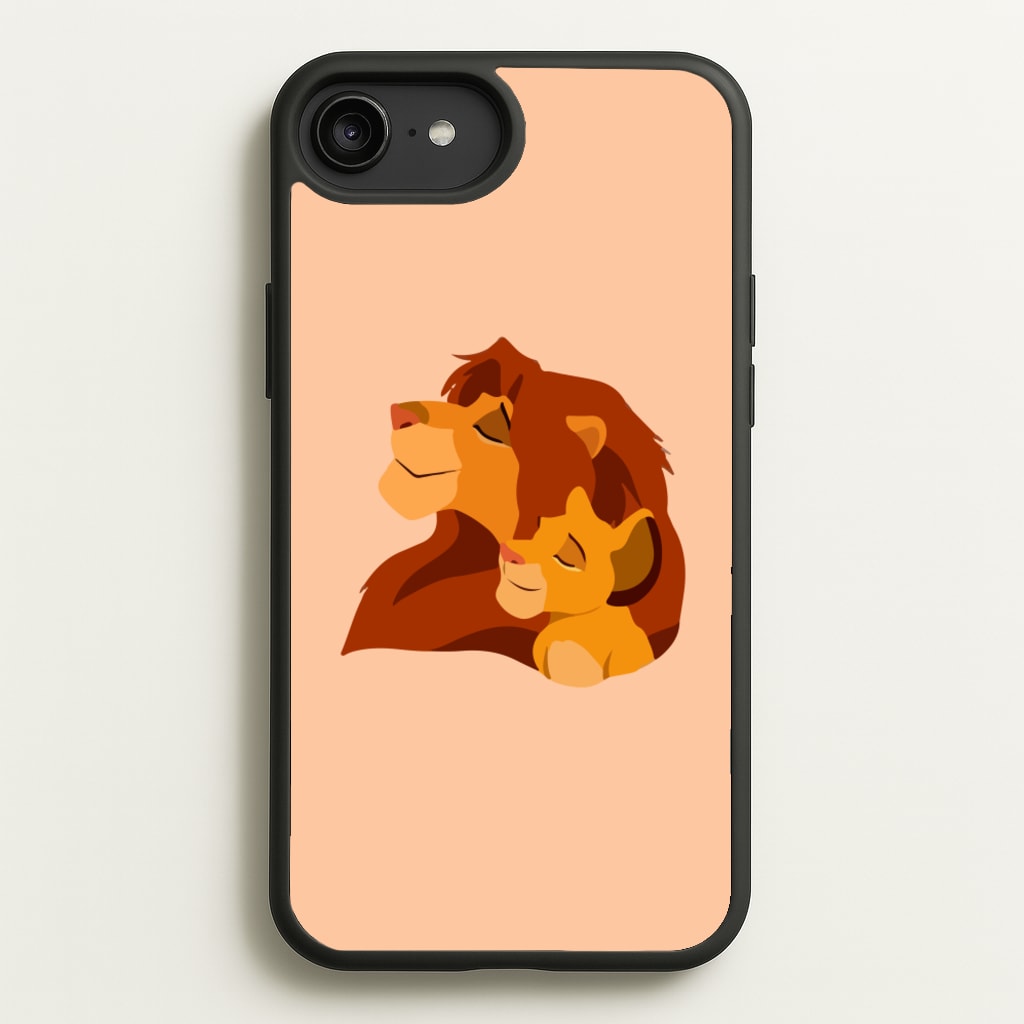 King Lion And Cub  - Disney Phone Case for iPhone 6 Plus / 7 Plus / 8 Plus