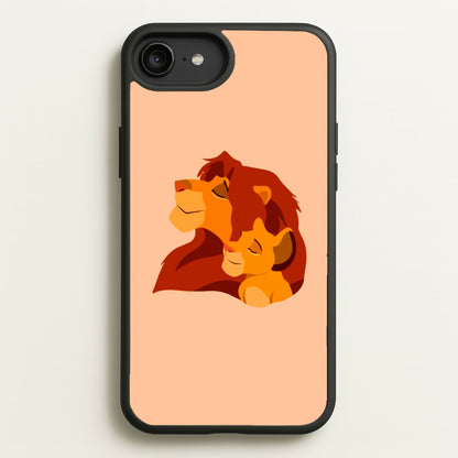 King Lion And Cub  - Disney Phone Case for iPhone 6 Plus / 7 Plus / 8 Plus