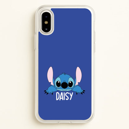 Blue Alien - Personalised Disney  - Disney Phone Case for iPhone X / XS