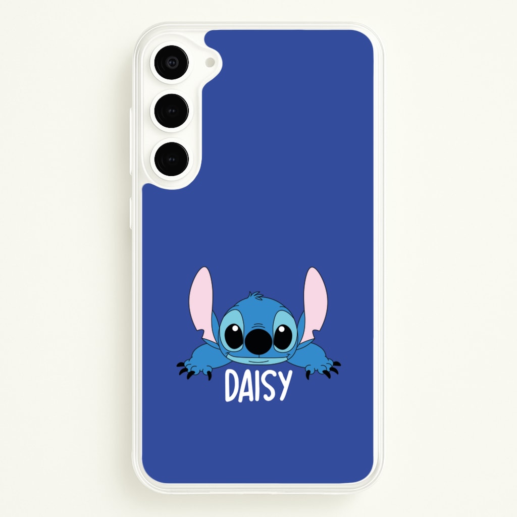 Blue Alien - Personalised Disney  - Disney Phone Case for Galaxy S23