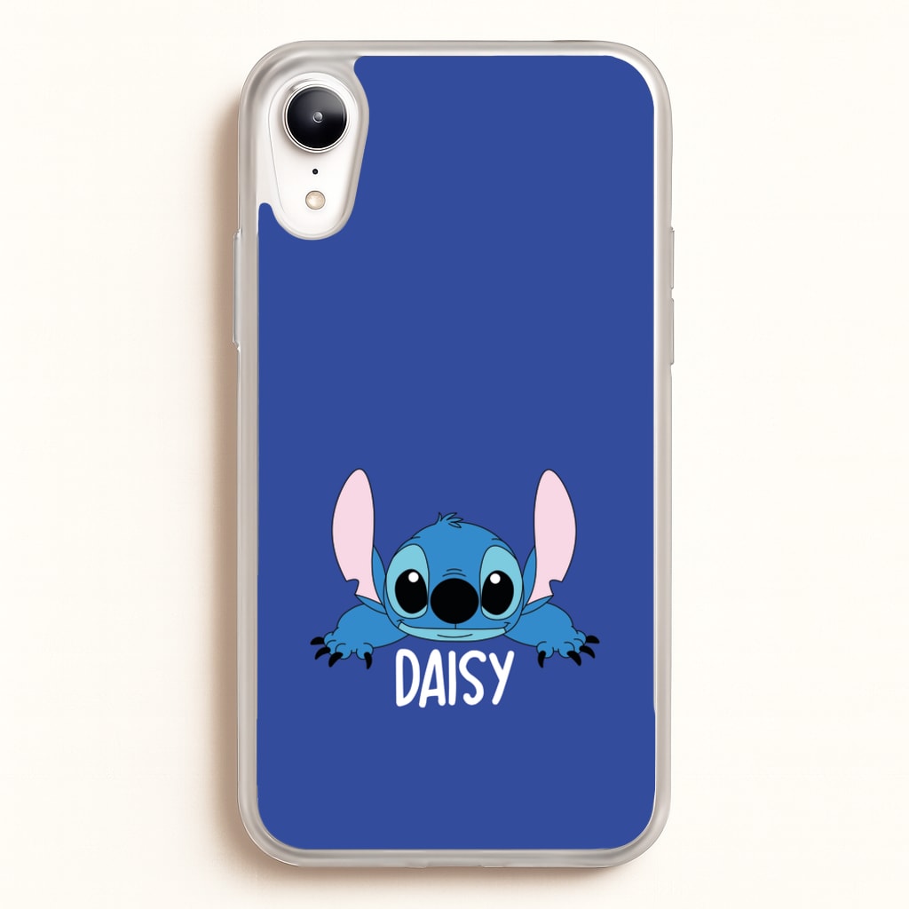 Blue Alien - Personalised Disney  - Disney Phone Case for iPhone XR