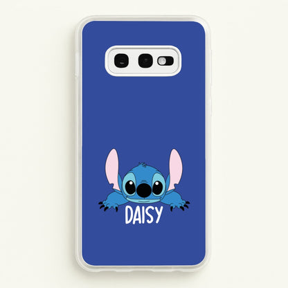 Blue Alien - Personalised Disney  - Disney Phone Case for Galaxy S10e