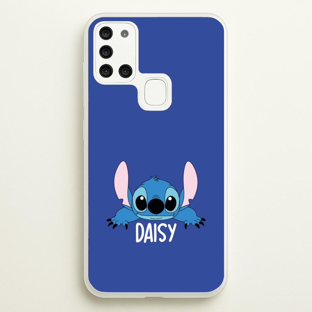 Blue Alien - Personalised Disney  - Disney Phone Case for Galaxy A21s