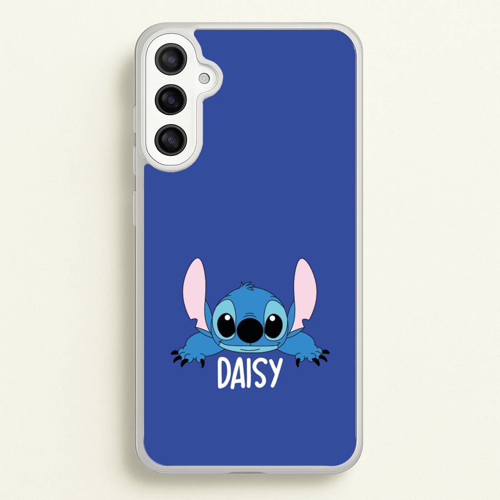 Blue Alien - Personalised Disney  - Disney Phone Case for Galaxy A34