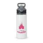 Fairytale Castle - Personalised Fairytale Active Water Bottle - Black