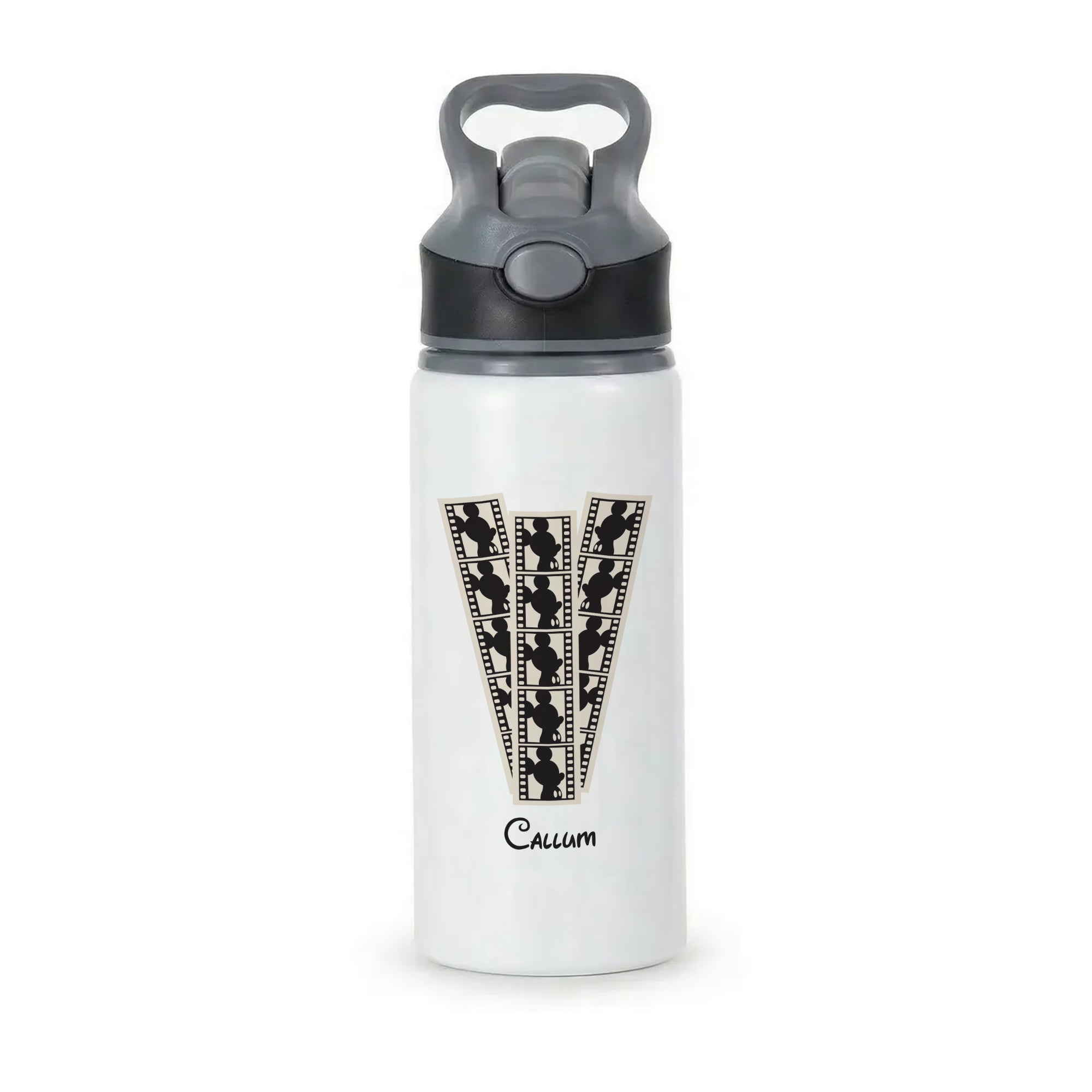 Micky Mouse - Personalised Fairytale Active Water Bottle - Black