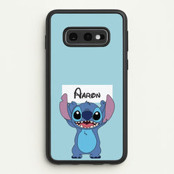 Standing Blue Alien - Personalised Disney  - Disney Phone Case for Galaxy S10e
