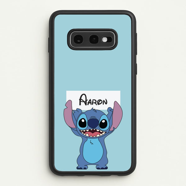 Standing Blue Alien - Personalised Disney  - Disney Phone Case for Galaxy S10e
