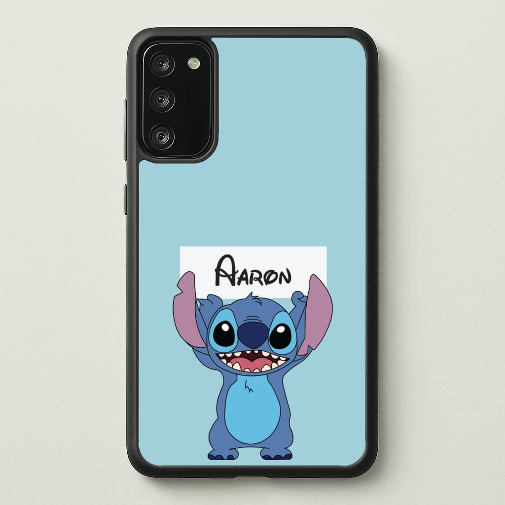 Standing Blue Alien - Personalised Disney  - Disney Phone Case for Galaxy S20FE