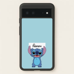 Standing Blue Alien - Personalised Disney  - Disney Phone Case for Google Pixel 6