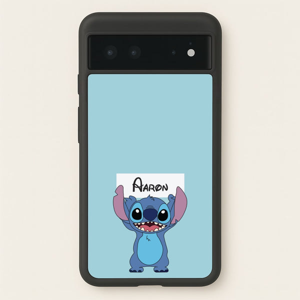 Standing Blue Alien - Personalised Disney  - Disney Phone Case for Google Pixel 6