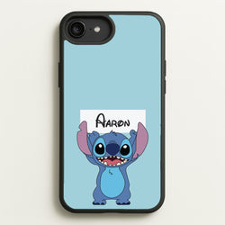 Standing Blue Alien - Personalised Disney  - Disney Phone Case for iPhone 6 Plus / 7 Plus / 8 Plus