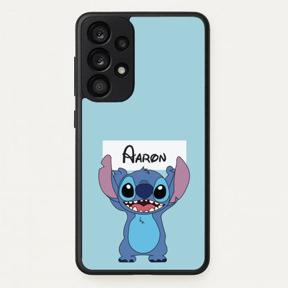 Standing Blue Alien - Personalised Disney  - Disney Phone Case for Galaxy A53