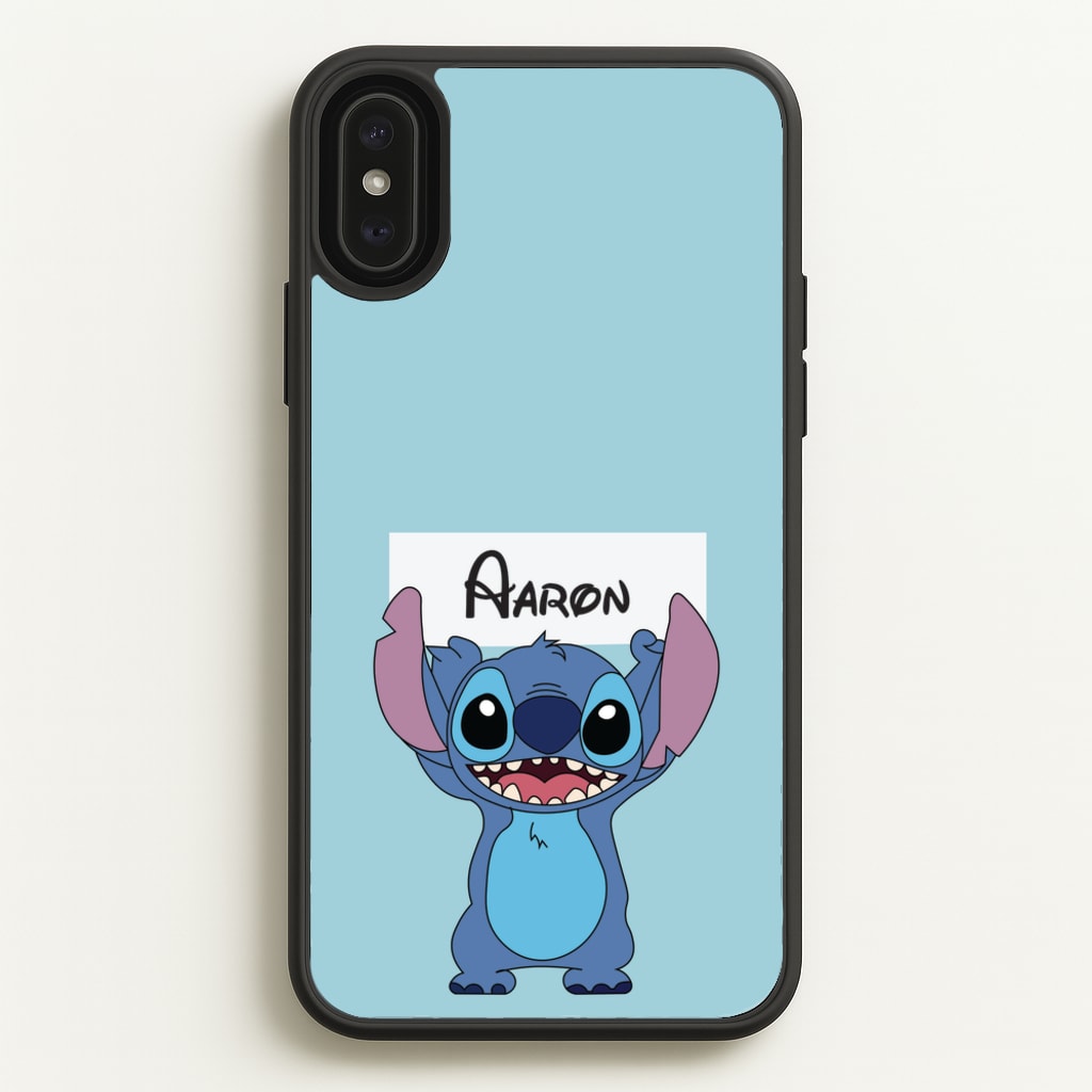 Standing Blue Alien - Personalised Disney  - Disney Phone Case for iPhone XS Max