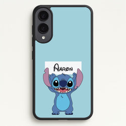 Standing Blue Alien - Personalised Disney  - Disney Phone Case for Galaxy S25 Edge
