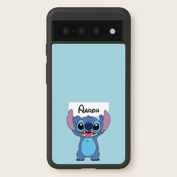 Standing Blue Alien - Personalised Disney  - Disney Phone Case for Google Pixel 7 Pro
