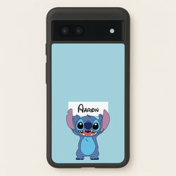 Standing Blue Alien - Personalised Disney  - Disney Phone Case for Google Pixel 6a