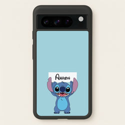Standing Blue Alien - Personalised Disney  - Disney Phone Case for Google Pixel 8 Pro
