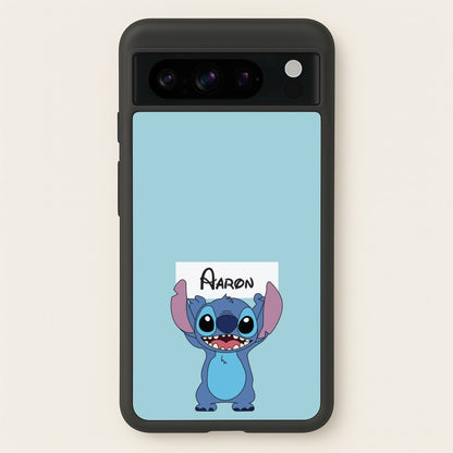 Standing Blue Alien - Personalised Disney  - Disney Phone Case for Google Pixel 8 Pro