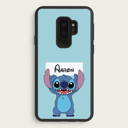Standing Blue Alien - Personalised Disney  - Disney Phone Case for Galaxy S9 Plus