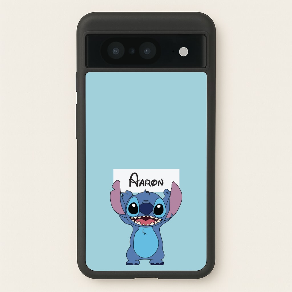 Standing Blue Alien - Personalised Disney  - Disney Phone Case for Google Pixel 8