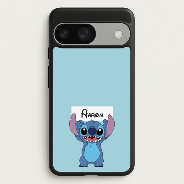 Standing Blue Alien - Personalised Disney  - Disney Phone Case for Google Pixel 9 / 9 Pro