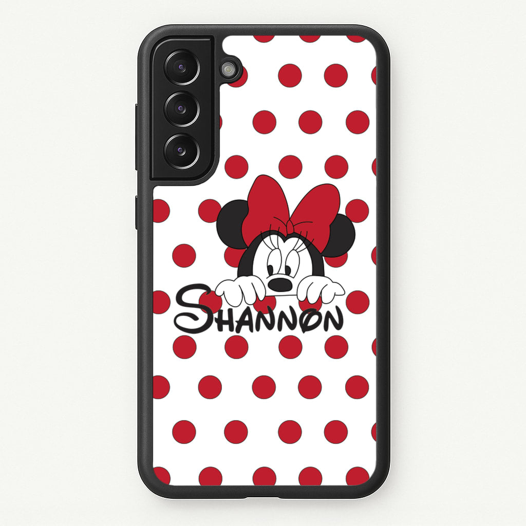 Minnie Mouse - Personalised Fairytale  - Disney Phone Case for Galaxy S22