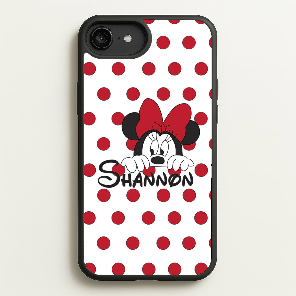 Minnie Mouse - Personalised Fairytale  - Disney Phone Case for iPhone 6 Plus / 7 Plus / 8 Plus