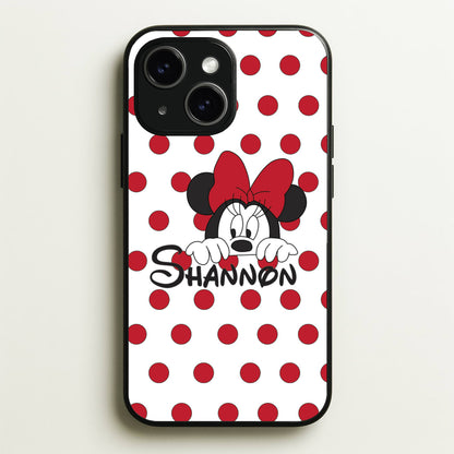 Minnie Mouse - Personalised Fairytale  - Disney Phone Case for iPhone 14