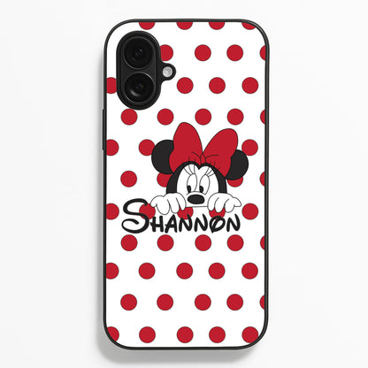 Minnie Mouse - Personalised Fairytale  - Disney Phone Case for iPhone 16 Plus