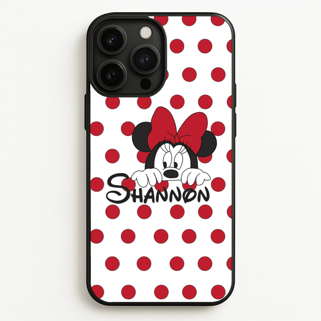 Minnie Mouse - Personalised Fairytale  - Disney Phone Case for iPhone 13 Pro Max