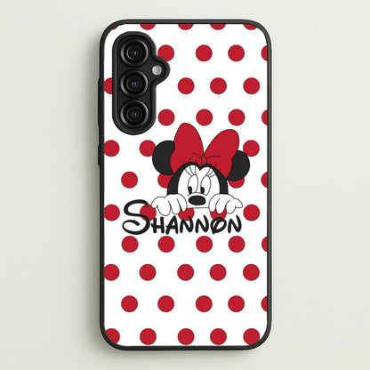 Minnie Mouse - Personalised Fairytale  - Disney Phone Case for Galaxy A14