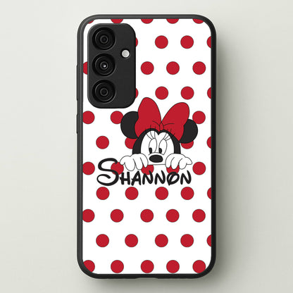 Minnie Mouse - Personalised Fairytale  - Disney Phone Case for Galaxy A15