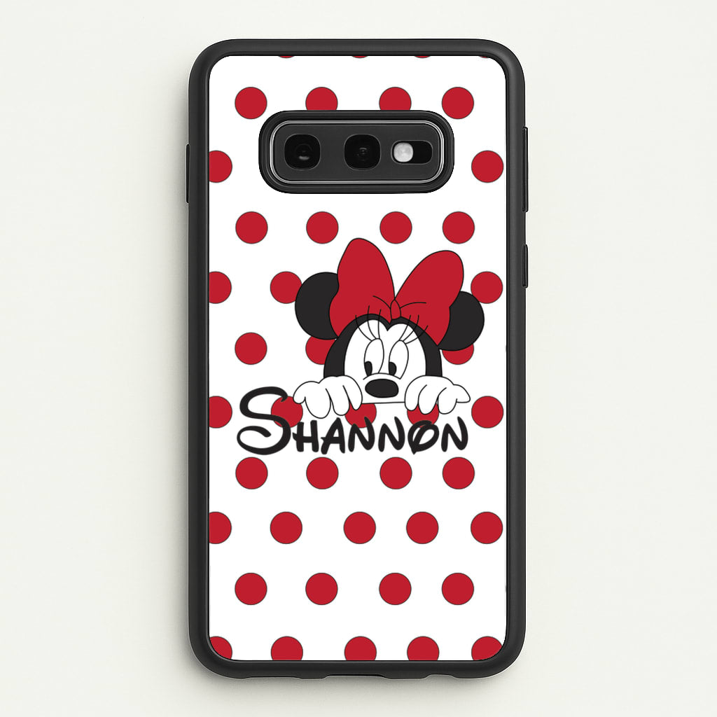 Minnie Mouse - Personalised Fairytale  - Disney Phone Case for Galaxy S10e