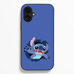 Torn Blue Alien Phone Case