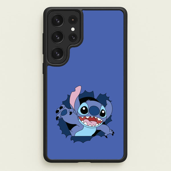 Torn Blue Alien  - Disney Phone Case for Galaxy S23 Ultra
