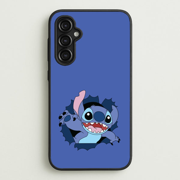 Torn Blue Alien  - Disney Phone Case for Galaxy A14