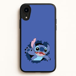 Torn Blue Alien  - Disney Phone Case for iPhone XR
