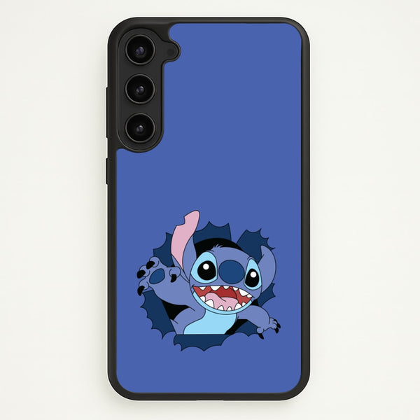 Torn Blue Alien  - Disney Phone Case for Galaxy S23 Plus
