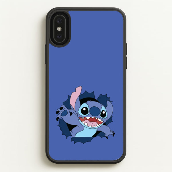 Torn Blue Alien  - Disney Phone Case for iPhone XS Max