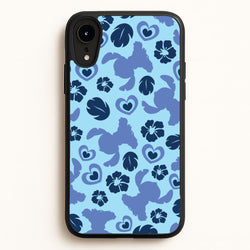 Blue Alien Silhouette Pattern  - Disney Phone Case for iPhone XR