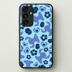 Blue Alien Silhouette Pattern  - Disney Phone Case for Galaxy A15