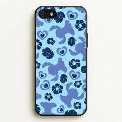 Blue Alien Silhouette Pattern  - Disney Phone Case for iPhone 5 / 5s / SE 2016
