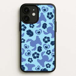 Blue Alien Silhouette Pattern  - Disney Phone Case for iPhone 11