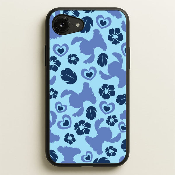 Blue Alien Silhouette Pattern  - Disney Phone Case for iPhone 16e