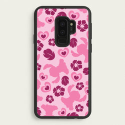 Pink Alien Silhouette Pattern  - Disney Phone Case for Galaxy S9 Plus