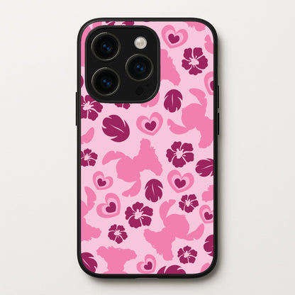 Pink Alien Silhouette Pattern  - Disney Phone Case for iPhone 15 Pro