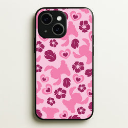 Pink Alien Silhouette Pattern  - Disney Phone Case for iPhone 14 Plus