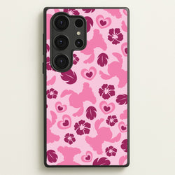 Pink Alien Silhouette Pattern  - Disney Phone Case for Galaxy S25 Ultra